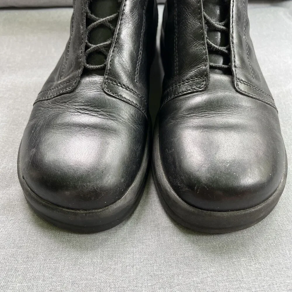 Footprints By Birkenstock Leather Black Ankle Boots Narrow 41 Euro US Men's 8 N